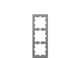 Schneider-D-Life-3poste-Cadre-Plaque de finition-MTN4030-6536 - Acier