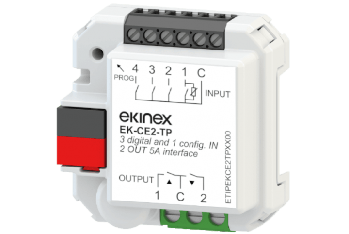 Ekinex - Interface universelle - 4 input-2 output (5A)  EK-CE2-TP