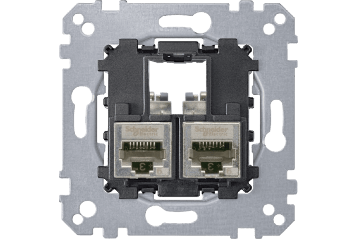 Schneider - D-Life - mécanisme double RJ45 - MTN4576-0022